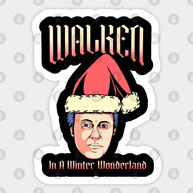 Walken In A Winter Wonderland Christmas Knit Sticker by notajellyfan